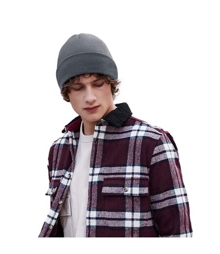 Recycled cuffed beanie graphite grey Beechfield