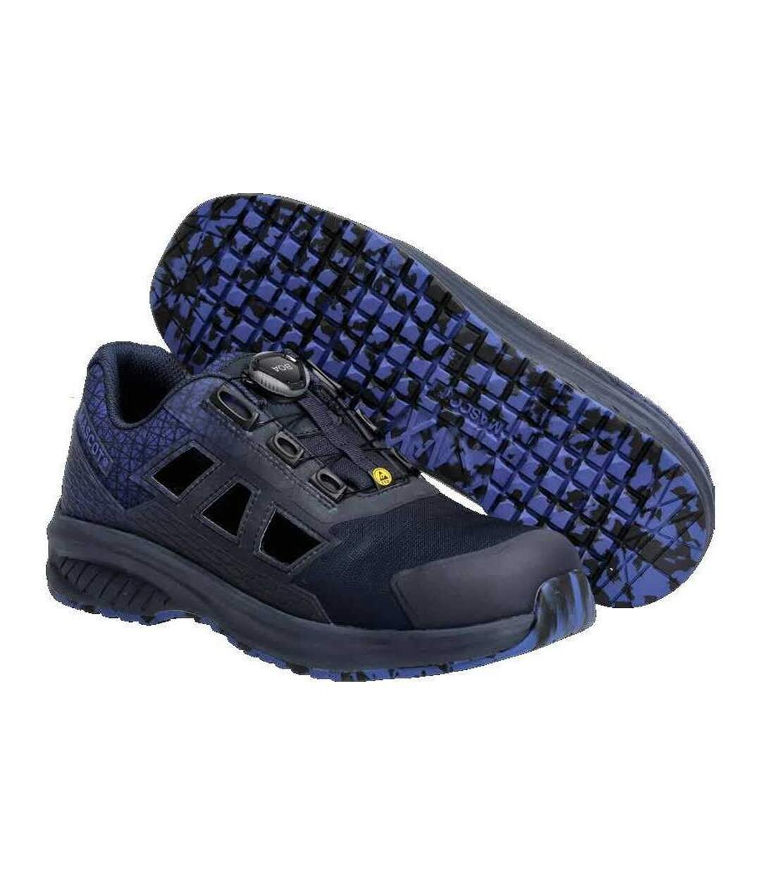 Mens Footwear Accelerate Logo Safety Sandals Dark Navy Azure Blue Mascot-4
