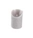 Bougie Pilier LED Mandala 11cm Gris Clair-1