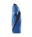 Mens Accelerate Polo Shirt Azure Blue Dark Navy Mascot-4