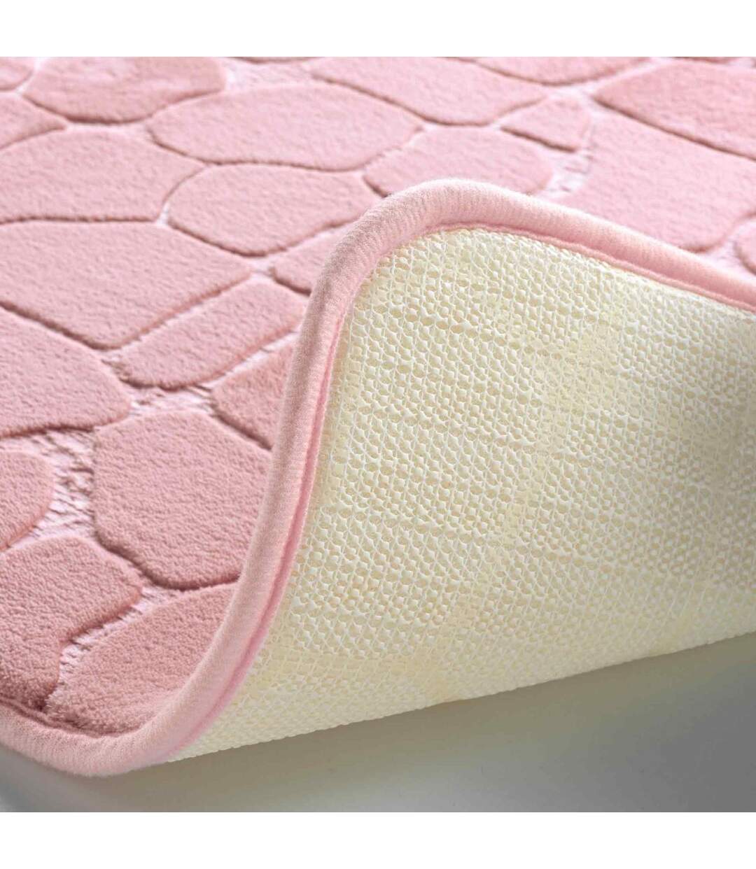 Tapis de Bain Ricochet 50x120cm Rose Poudré-2