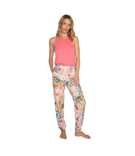 Womens/ladies Floral Lounge Pants Rosa PJ Salvage