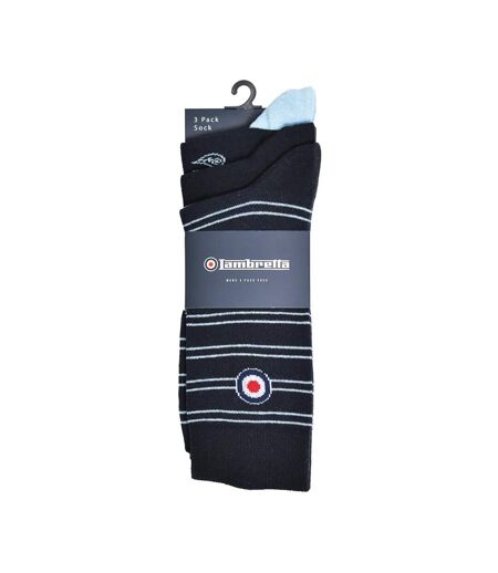 Chaussettes Motif/style Assorti Homme Bleu Marine Bleu Ciel Lambretta