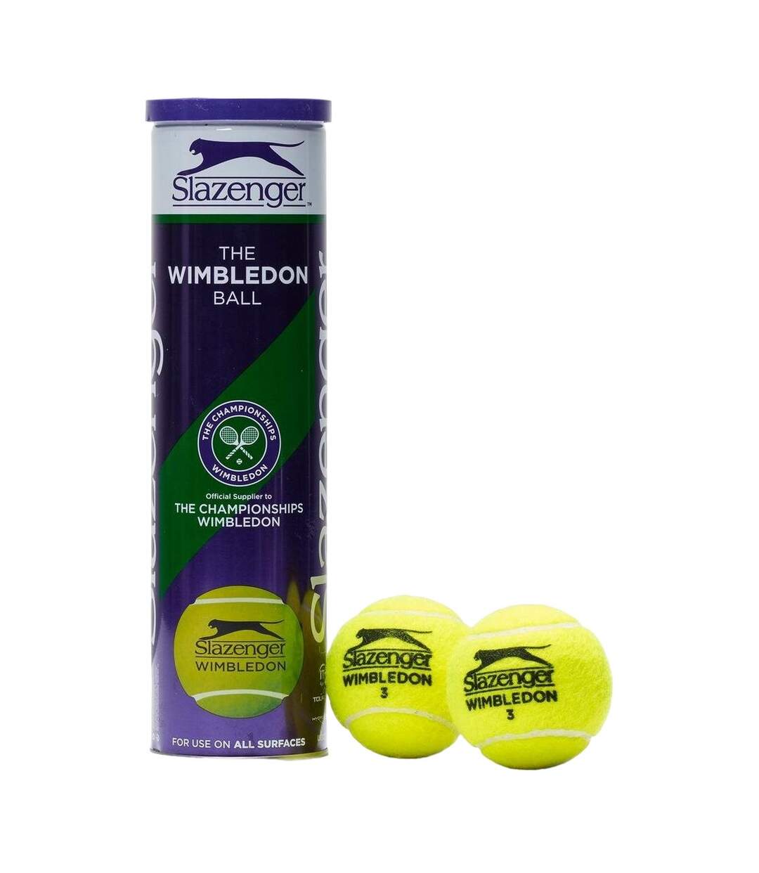 Balles de tennis wimbledon taille unique jaune Slazenger