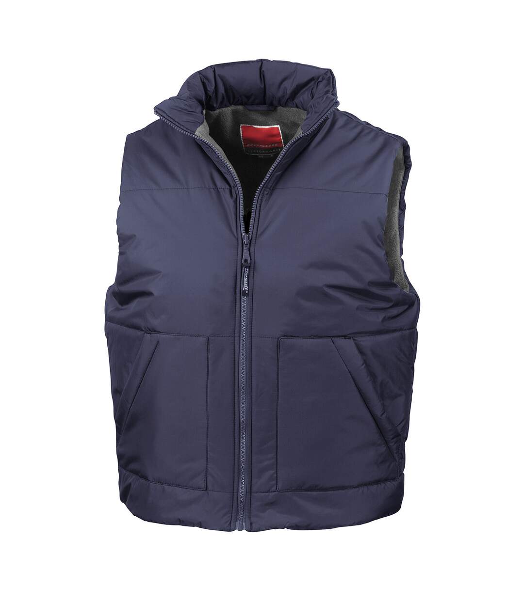 Unisex adult fleece lined body warmer navy Result-1