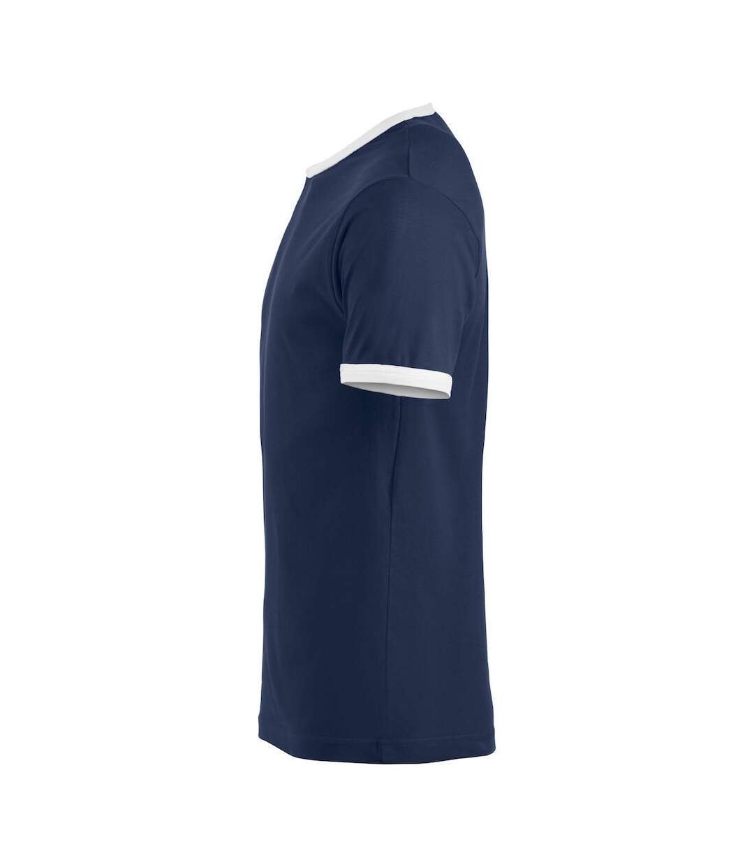 T-shirt Nome Adulte Bleu Marine Blanc Clique-3