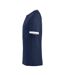 T-shirt Nome Adulte Bleu Marine Blanc Clique-3