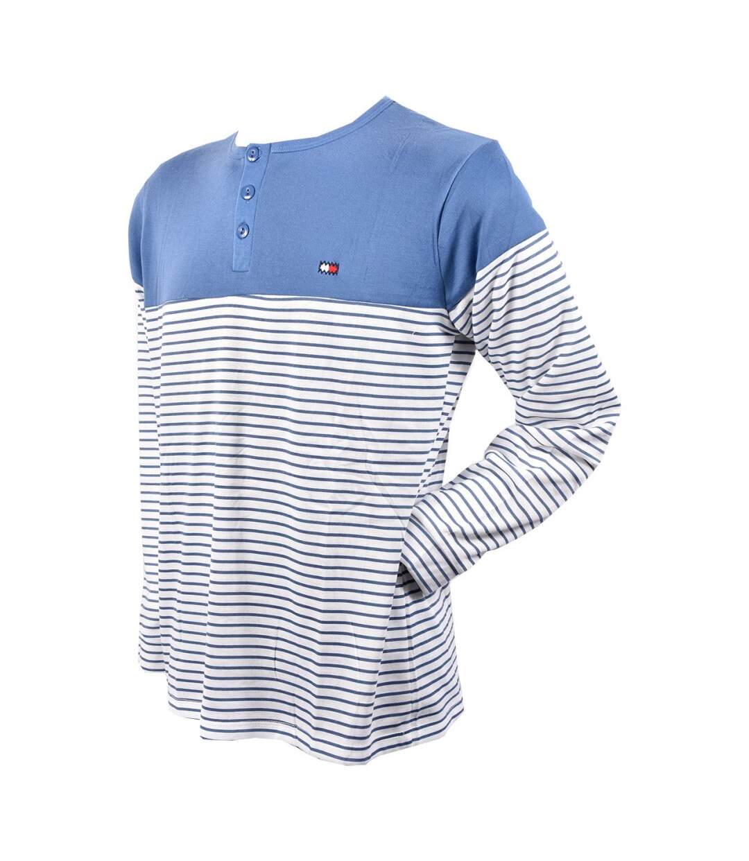 Pyjama Homme Long SWEET SECRET C2708 MARINIERE BLEU-3