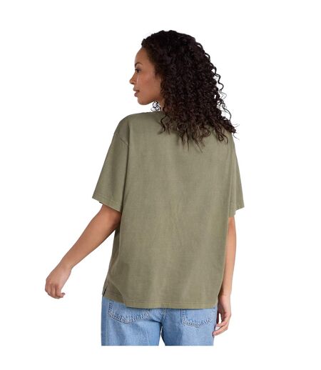 Womens/ladies grace oversized t-shirt khaki green Animal