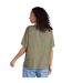 Womens/ladies grace oversized t-shirt khaki green Animal-2