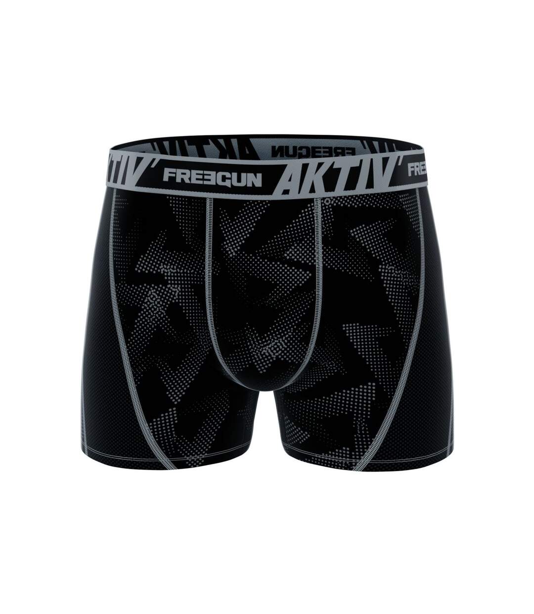 Lot de 4 Boxers homme Aktiv Sport surpiqûres colorées Freegun-4