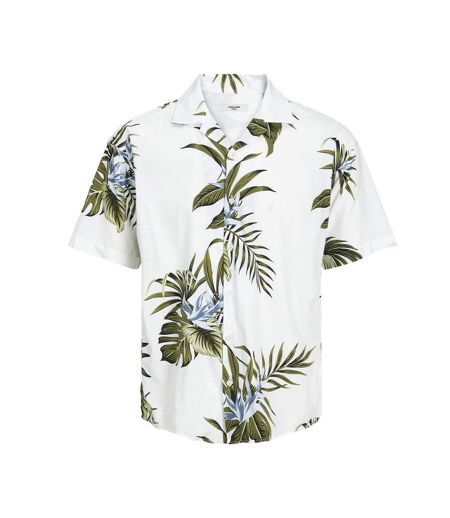 Chemise blanche/verte homme jack & jones bladrew - m