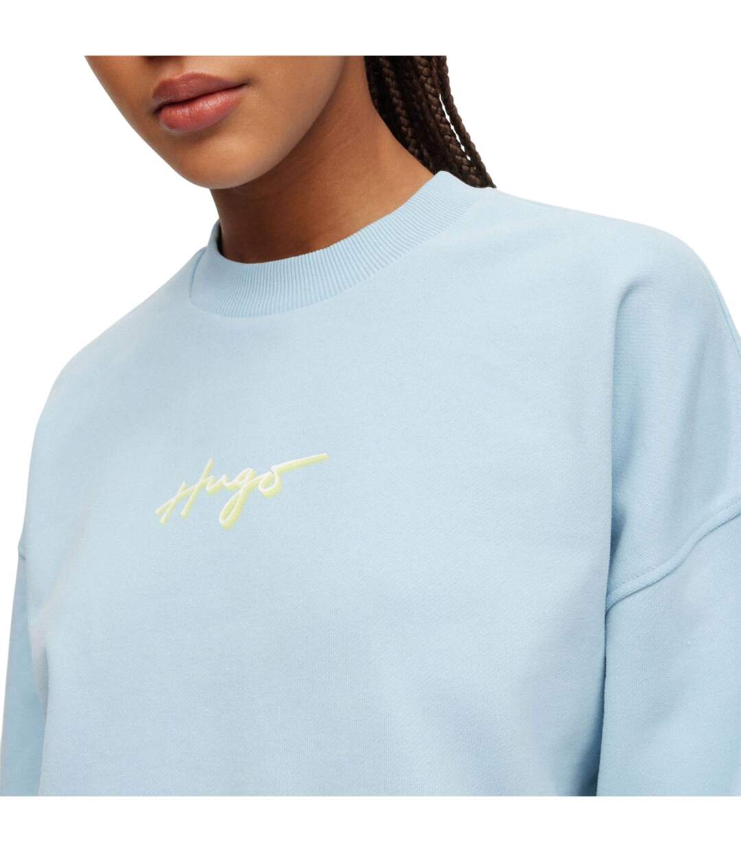 Sweat Delive Femme Bleu Clair Hugo-4