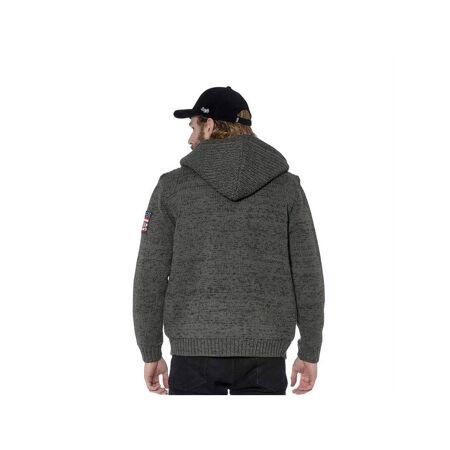 Sweat zippé à capuche homme en maille et doublé Joss Vondutch