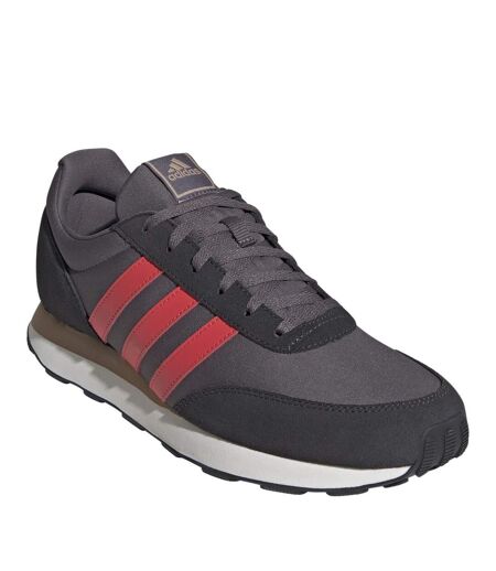 Baskets Motif/style À Rayures Run 60s 3.0 Homme Gris Rouge Carbone Adidas
