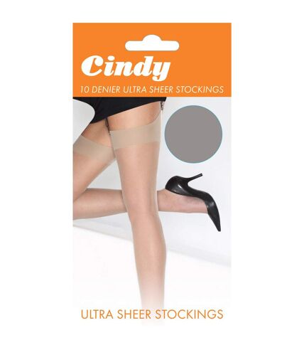 Cindy Womens/Ladies 10 Denier Ultra Sheer Stockings (1 Pair) (Diamond)