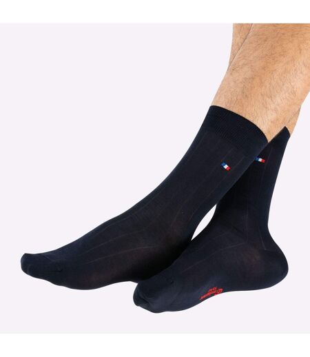 Lot de 4 mi-chaussettes fil d'écosse homme fait en France Eminence