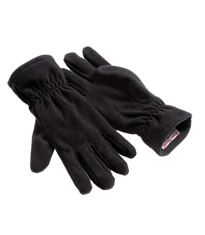 Beechfield Unisex Adult Alpine Suprafleece Winter Gloves (Black) (XL)
