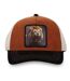 Casquette trucker avec filet bi-matière semi curved animal Lion Hatfield-1