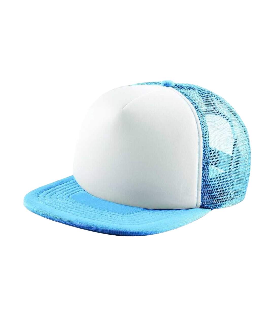 Casquette Trucker Motif/style Rétro Bleu Ciel Beechfield-2