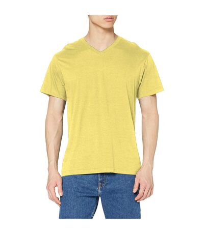 T-shirt Col V Homme Jaune Stedman