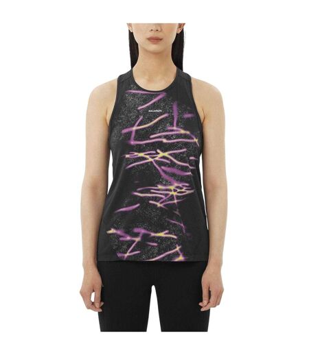 Débardeur Motif/style Imprimé Graphique Core Femme Noir Salomon