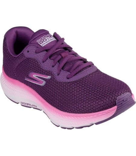 Womens/ladies Go Run Consistent 2.0 Fast Pace Trainers Plum Skechers
