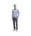 Mens Passenger Box Logo Polo Shirt Blue Boss-1