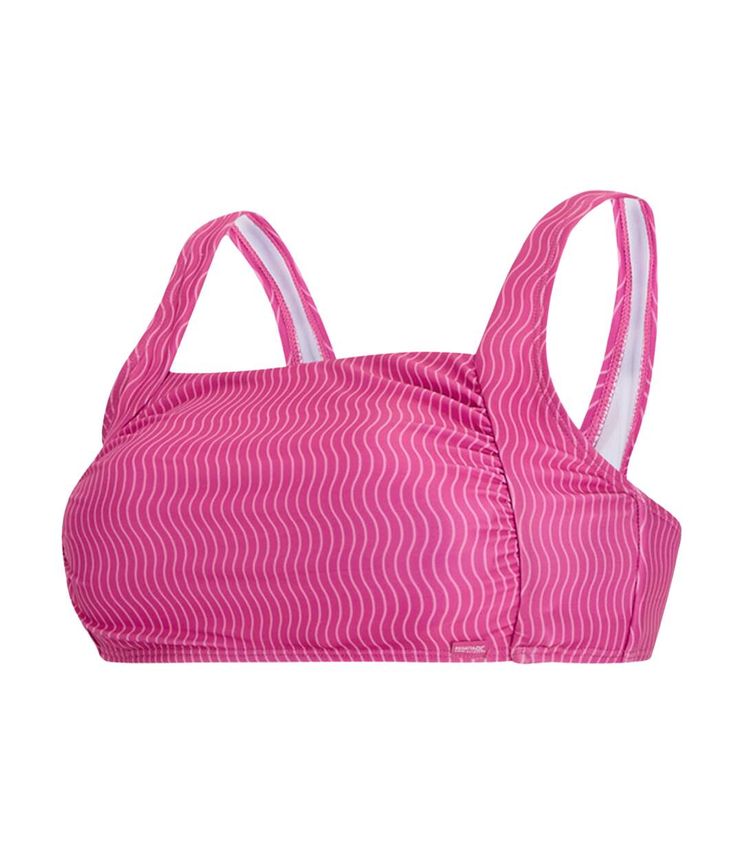 Haut De Maillot De Bain Motif/style Ondulé Loria Femme Rose Regatta-4