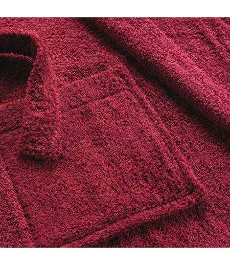 Peignoir Col Châle en Coton Tendresse Rubis
