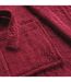 Peignoir Col Châle en Coton Tendresse Rubis-3