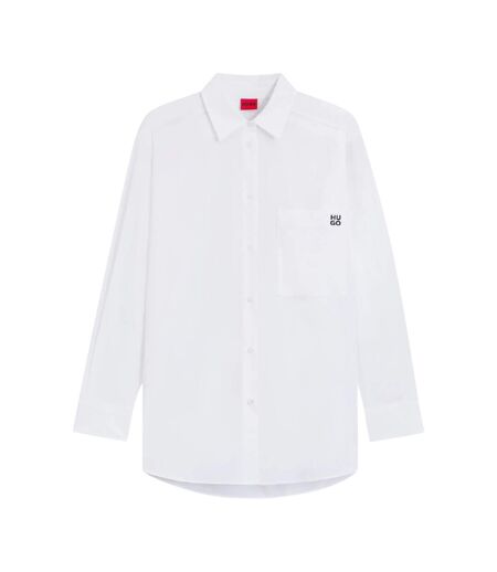Womens/ladies Oversized Blouse White Hugo
