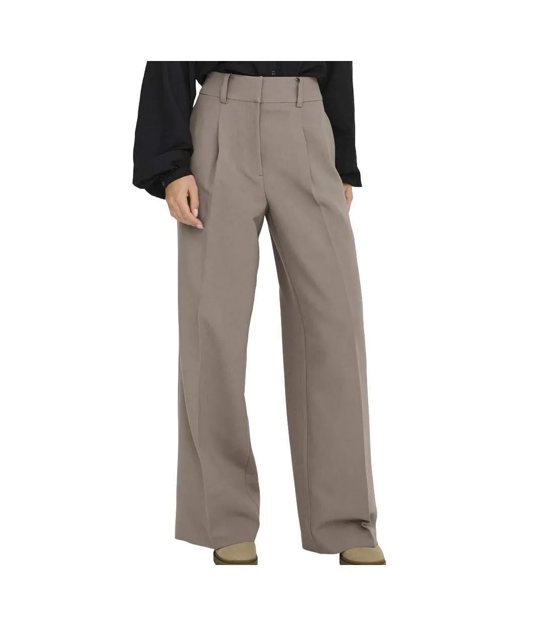 Pantalon taupe femme jdy cille-1