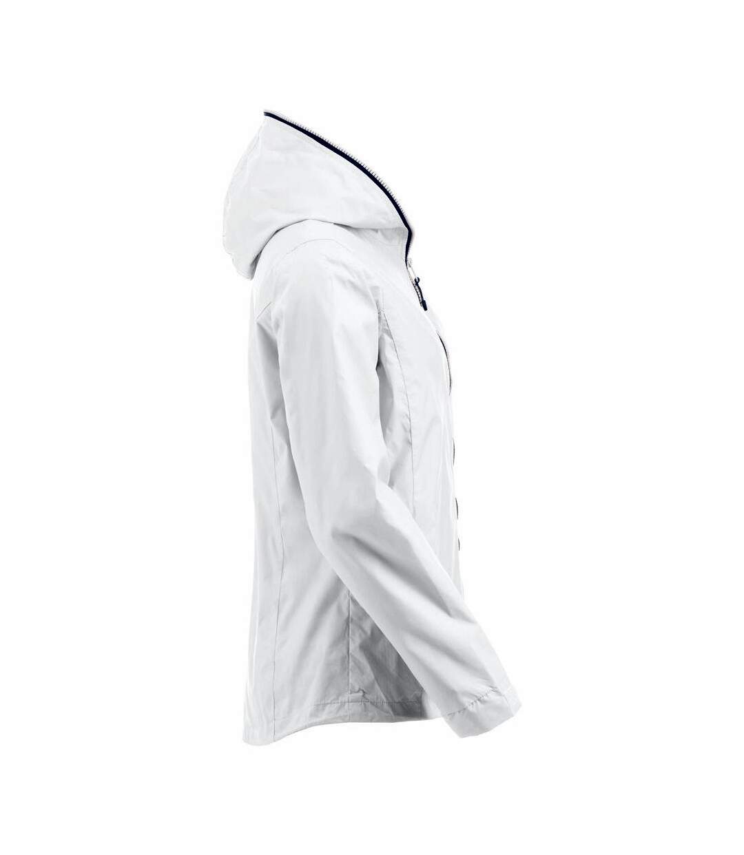 Womens/ladies seabrook hooded jacket white Clique