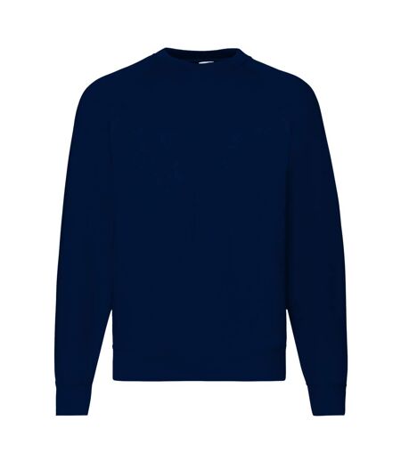 Mens Raglan Sleeve Belcorosweatshirt Deep Navy Fruit Of The Loom