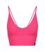 Womens/ladies Ribbed Slim Bra Bright Magenta Lee-1