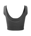 TriDri Womens/Ladies Multisport Ribbed Seamless 3D Bra (Charcoal)