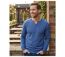 Pull Homme Col Boutonné Parvis1 – Maille Coton Mélangé Bleu-1