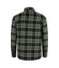 Mens Anthm Plaid Pocket Long-sleeved Shirt Army Khaki Firetrap-2