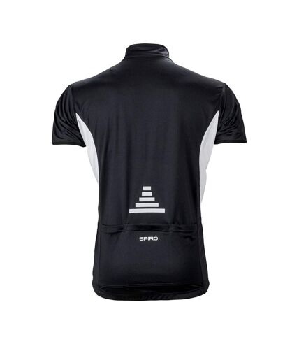 Spiro Mens Bikewear Full Zip Performance Jacket (Black/White)