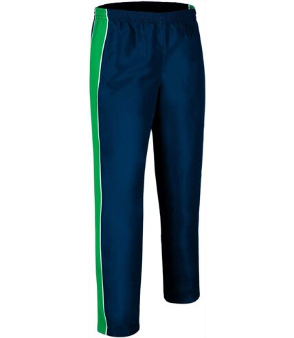 Pantalon jogging bicolore homme - TOURNAMENT - bleu marine et vert kelly