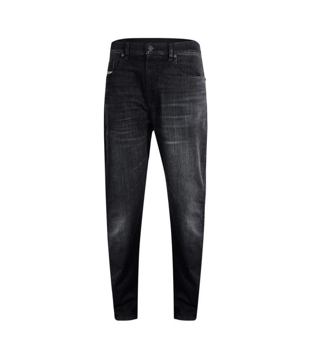 Jean Motif/style Délavé Sleeker Homme Noir Diesel-1