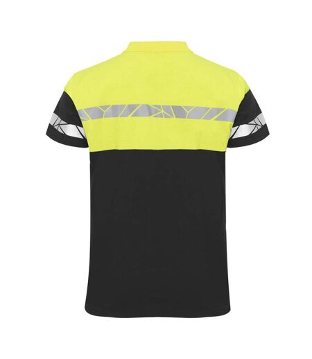 Polo Progression Homme Noir Jaune Projob