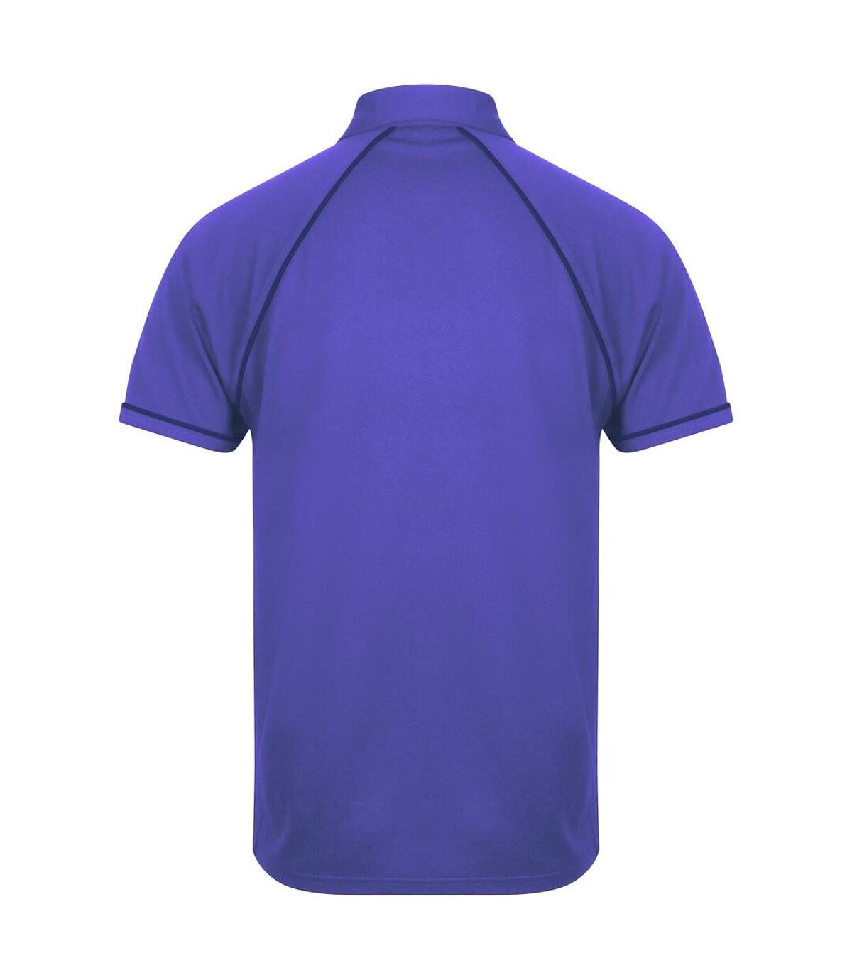 Finden & Hales Mens Piped Performance Sports Polo Shirt (Purple/Navy)