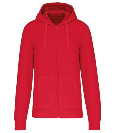 Veste à capuche zippé écoresponsable - homme - K4030 - rouge
