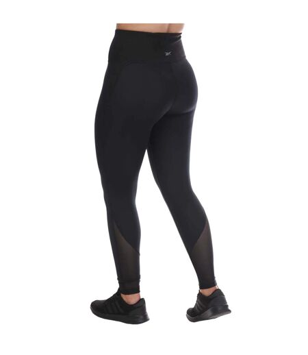Womens/ladies lux perform high rise leggings black Reebok