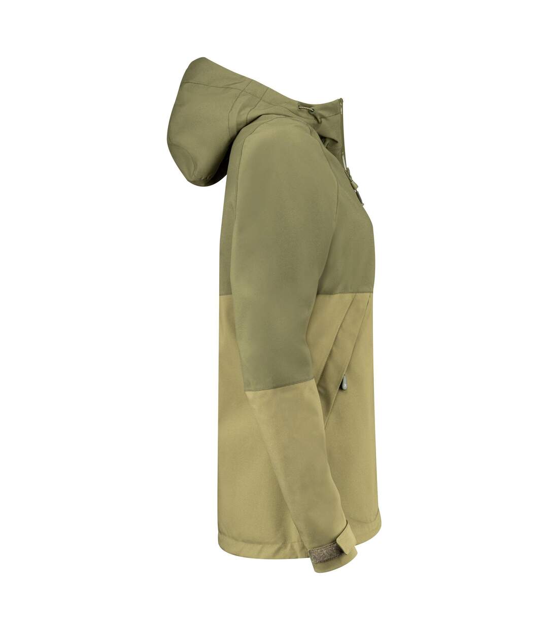 Womens/ladies Northville Two Tone Shell Jacket Moss Green James Harvest-3