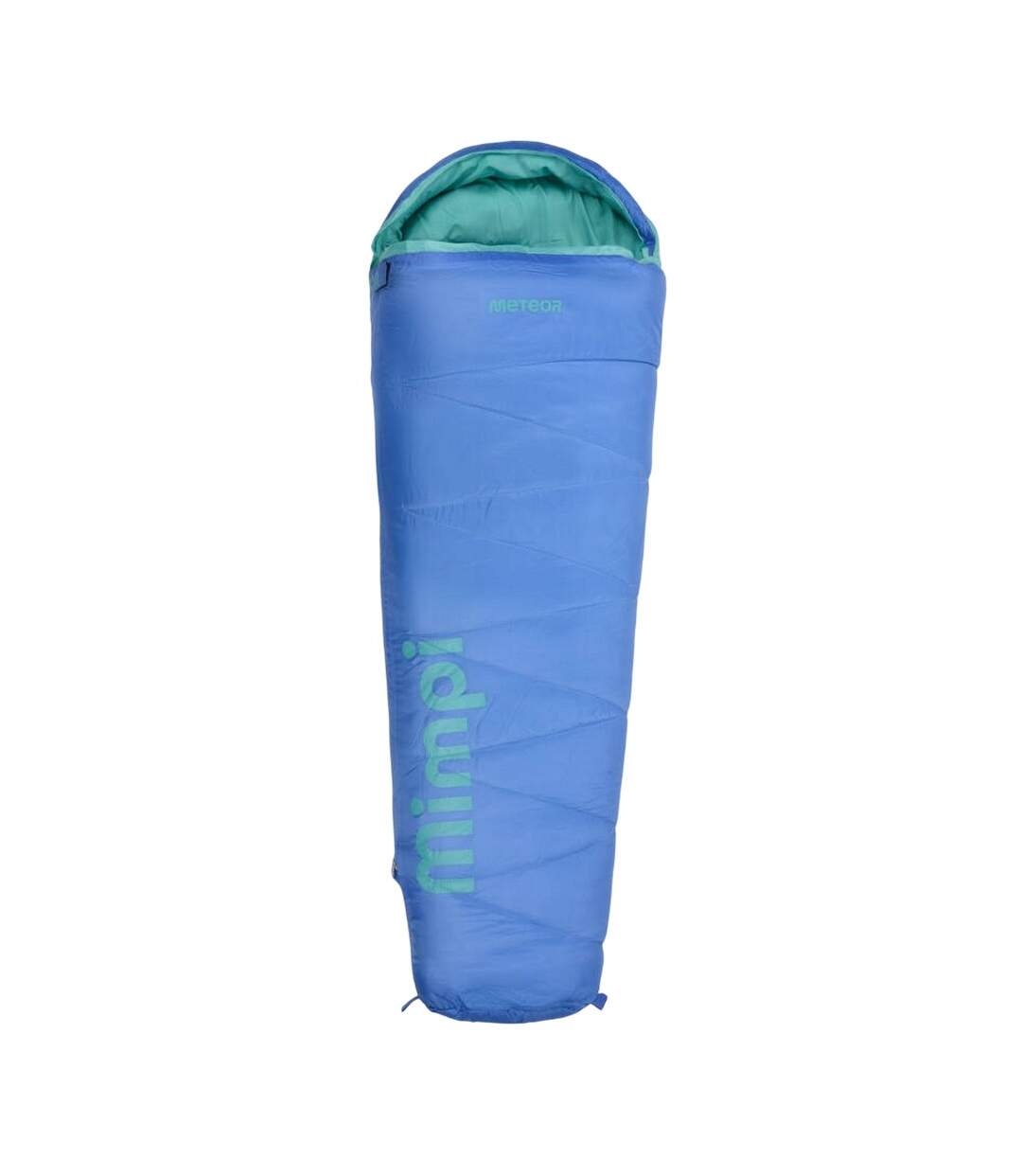 Childrens/kids Mimpi Mummy Sleeping Bag One Size Blue Green Meteor-2