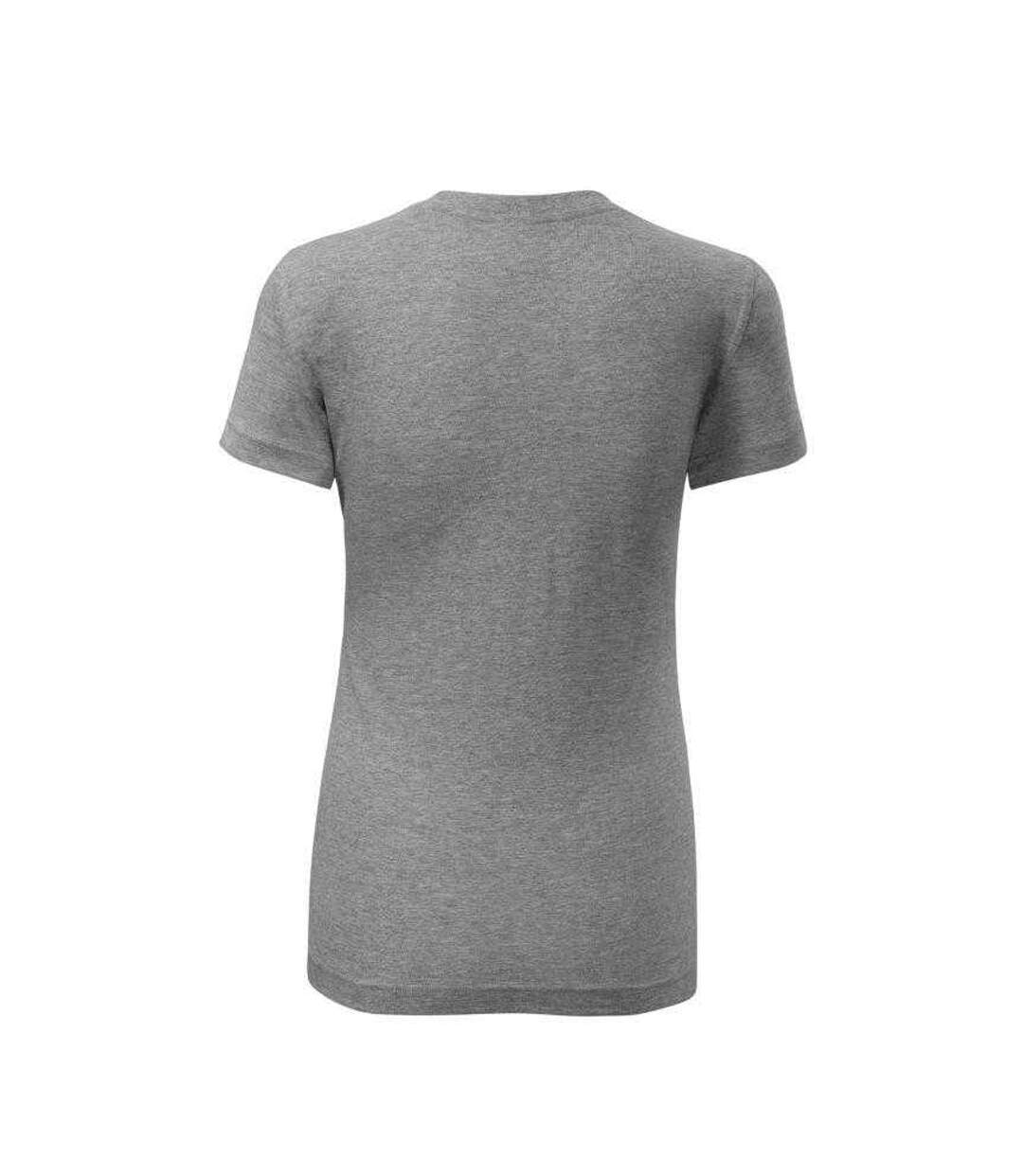 Womens/ladies Classic New T-shirt Grey Adler-2