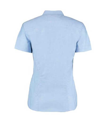 Chemisier Manches Courtes Femme Bleu Clair Kustom Kit